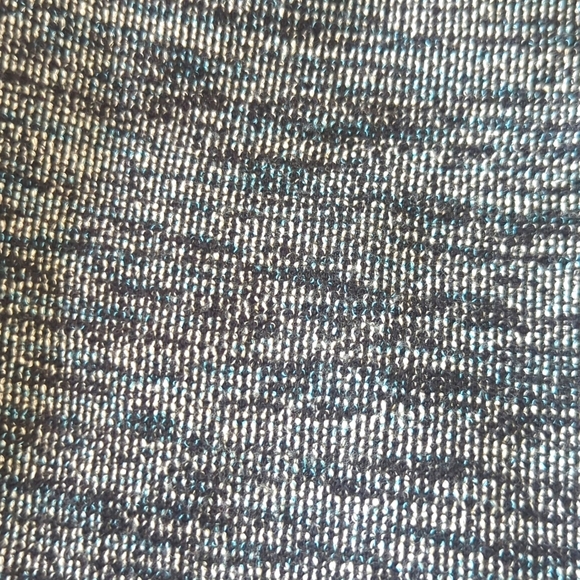 Ganni Anthropologie Pinnacle Tweed Knit Ruffle Mock Neck Fit & Flare Dress - Picture 8 of 11